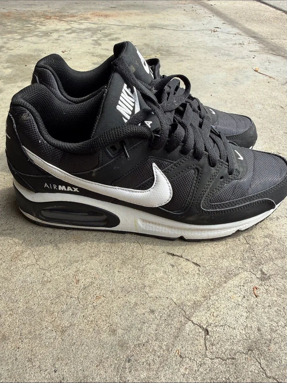 Nike Air Max Black and White Low-Top Sneakers
